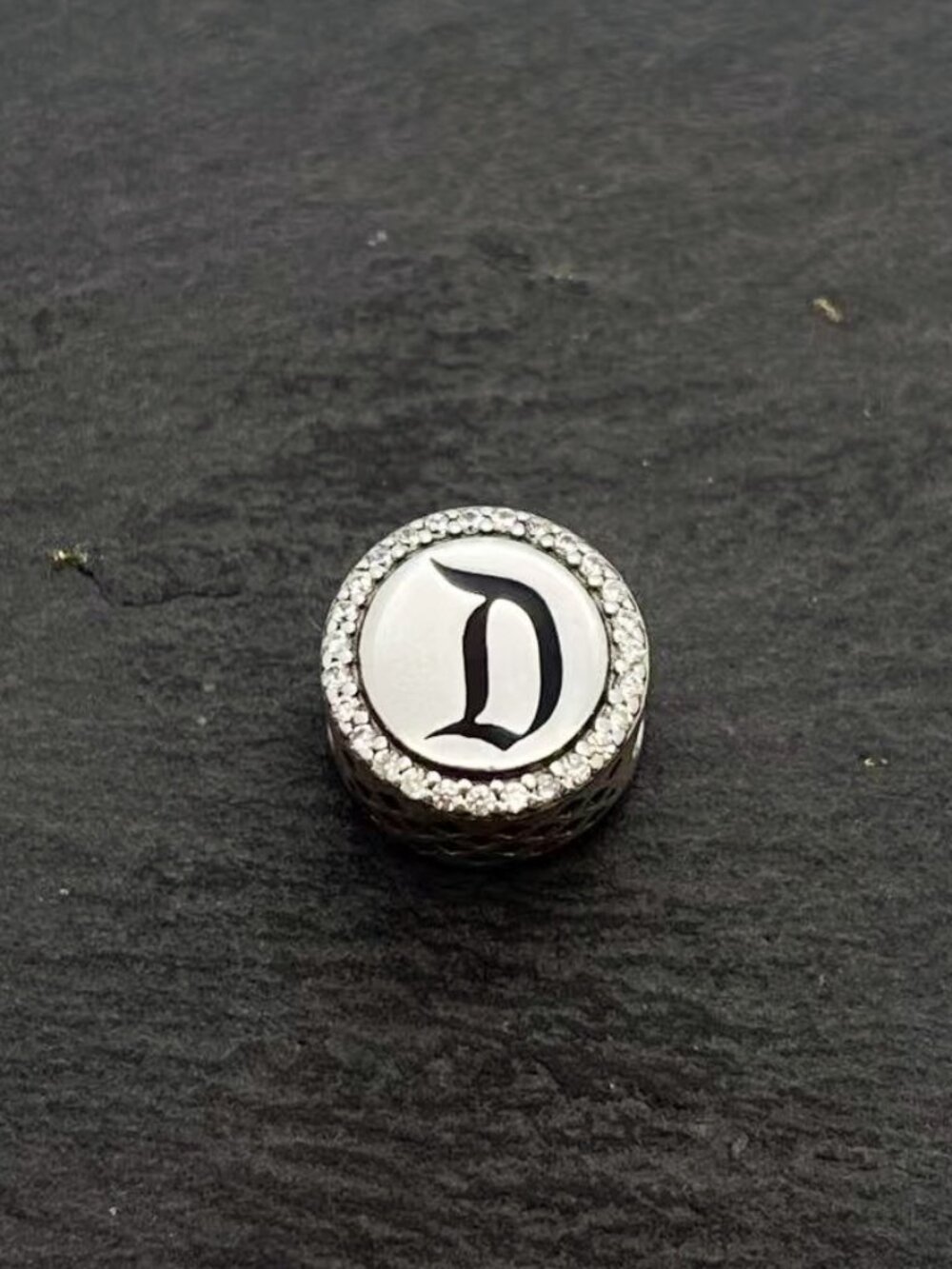 Pandora Disneyland D Logo Bead Charm Sterling Silver Jewelry
